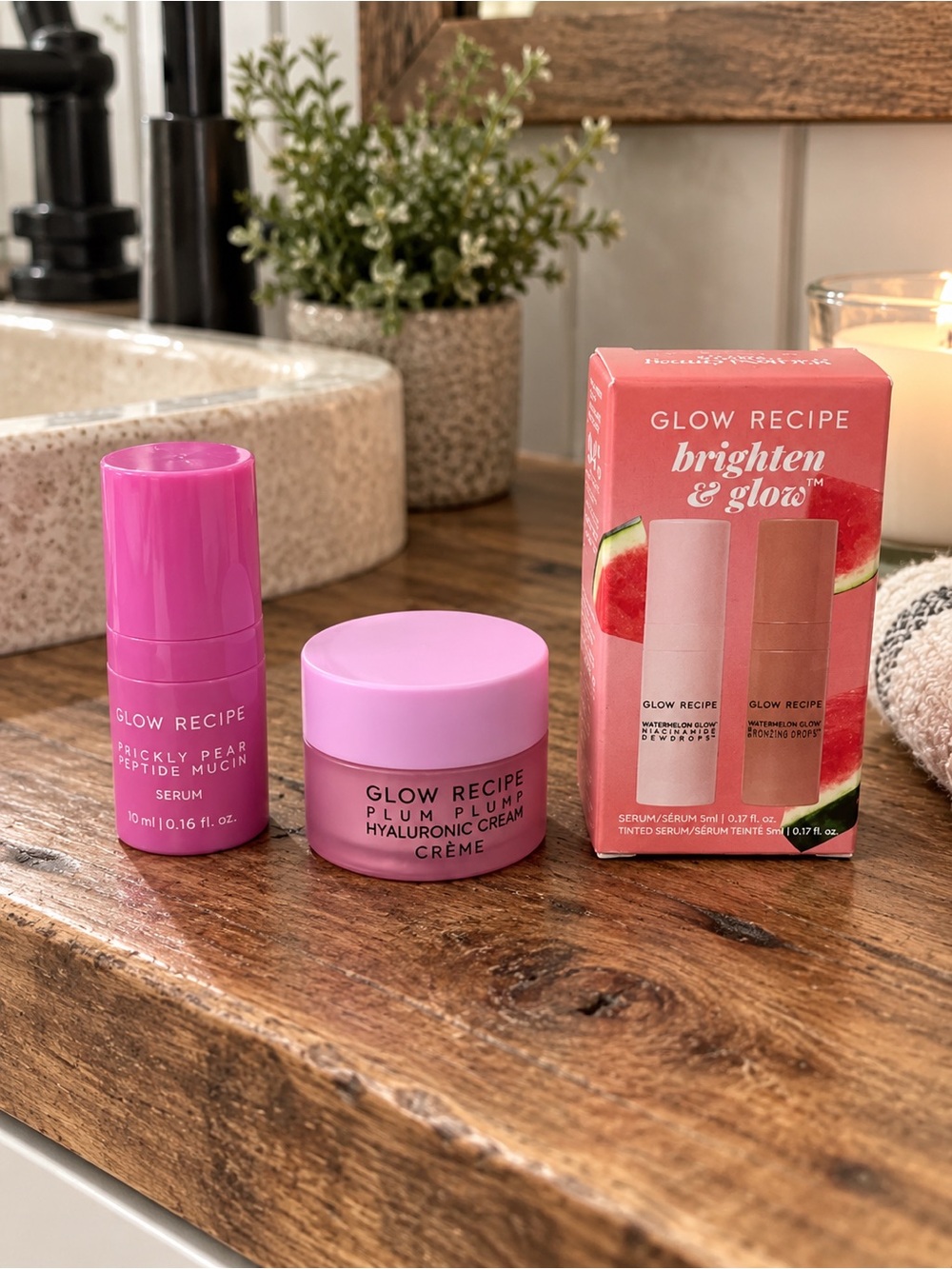 Glow Recipe Mini Bundle! You get all 3 items, 4 products total!